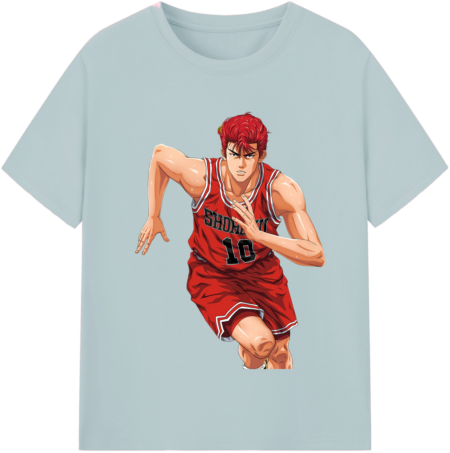 SLAM DUNK／スラムダンク 綿100％半袖Tシャツ（フロントプリント）